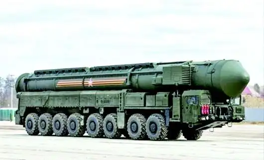 俄罗斯的"亚尔斯"洲际弹道导弹.