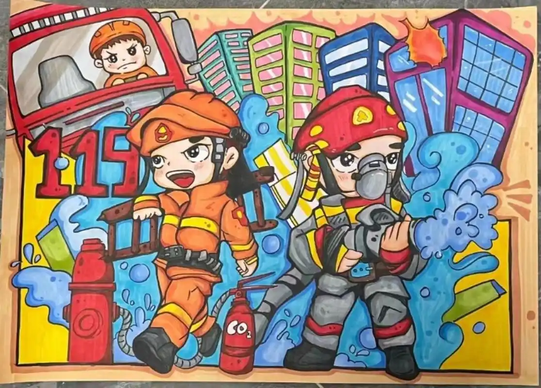 消防主题画