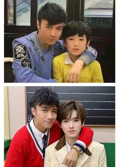 古巨基与宋亚轩的合照,七年前的瞬间,凝固了时间,也定格了他们的青春