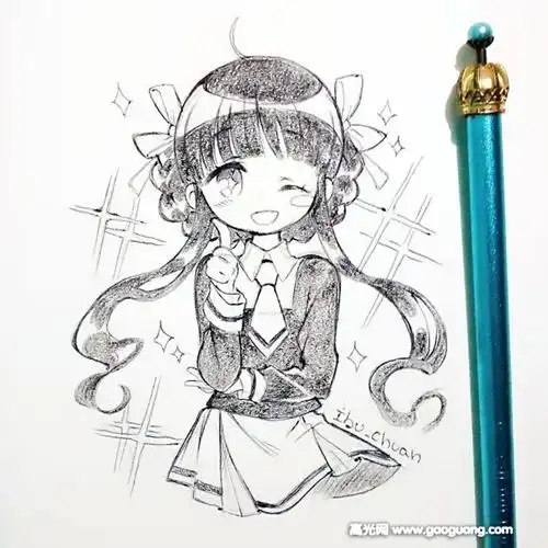 18张q版手绘动漫人物图,适合初学者的q版人物素材