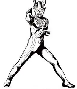战斗中的赛罗奥特曼!10张奥特曼涂色简笔画大全