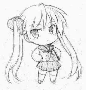 q版漫画人物手绘简笔画