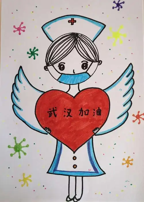 巧手绘画"白衣天使"