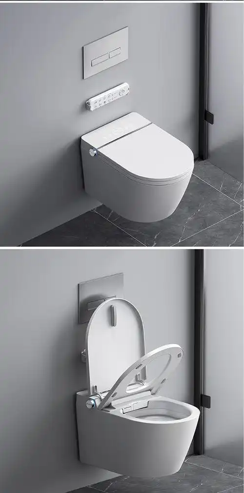 科勒 壁挂式智能马桶悬空家用语音遥控冲水嵌入式悬挂入墙挂墙一体墙