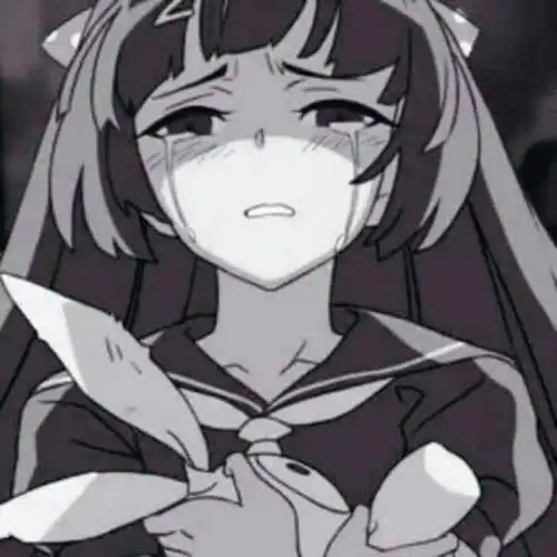 哭泣伤感绝望漫画女生头像图片