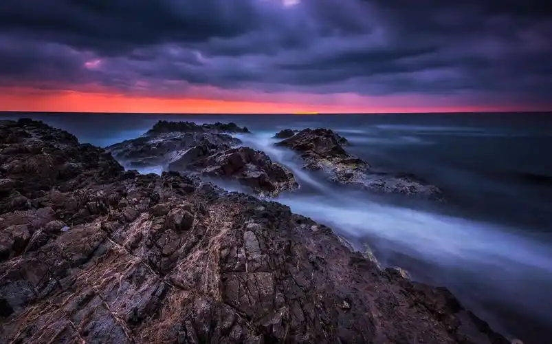 精选海岸岩石风光图片高清电脑壁纸高清大图预览1920x1080_风景壁纸