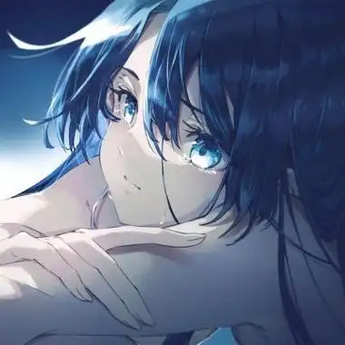 蓝色动漫女头-动漫头像 - 壁纸之家