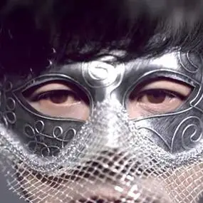 男士朋克夸张 银色简约蒙面歌手唱将万圣m节假面舞会面具男款新