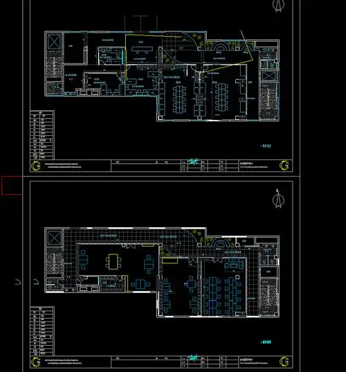 办公室平面施工图|空间|商业空间设计|柔柔很温柔_原创作品-站酷zcool
