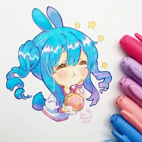 q版动漫人物怎么画?超可爱的q版人物萌图,新手临摹用!