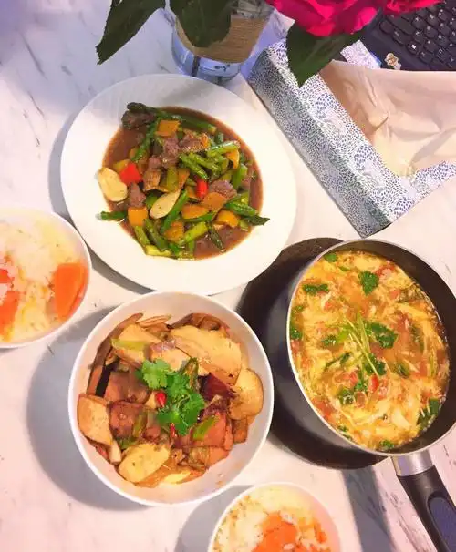 今天公公做的晚饭