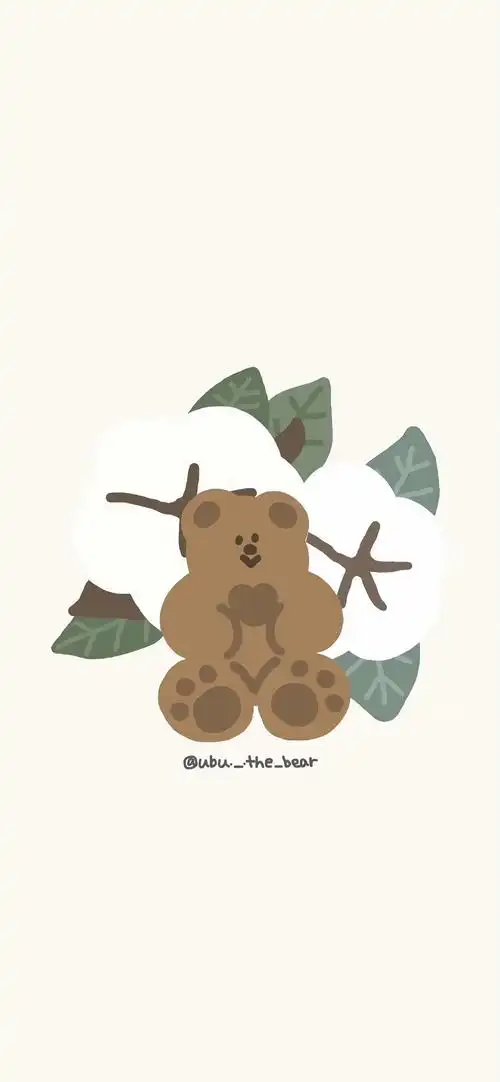 两只熊拍屁股动态壁纸(动漫可爱可爱小熊壁纸‖可爱极了)