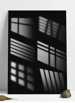 窗户光影效果影子投影阴影素材关照免扣窗子