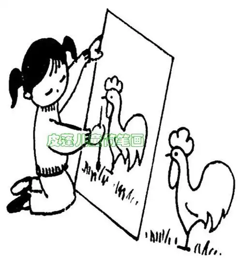 画-儿童画画-简笔画-一组女孩简笔画图片萌萌的惹画画三年级简笔画