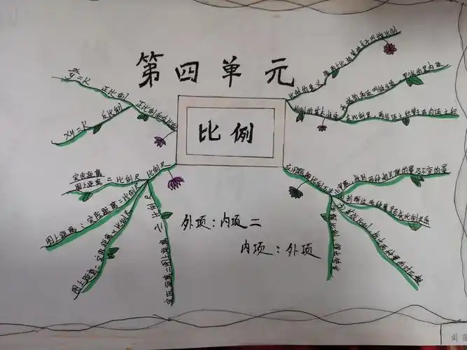 姚店子小学六年级数学思维导图