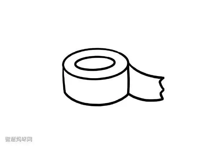 胶带简笔画怎么画