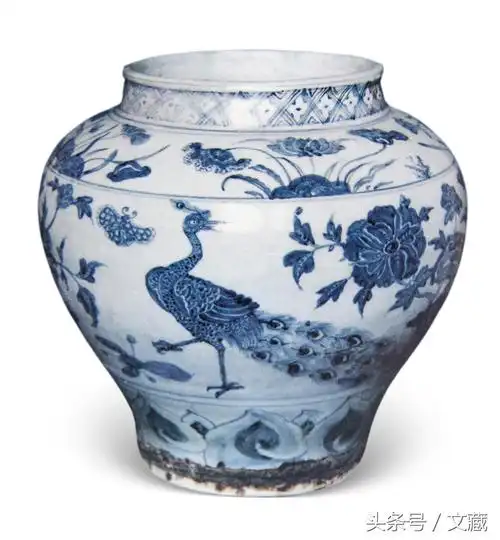 >芝润斋>《收藏>举报/认领>正统 孔雀牡丹纹罐明中期民窑青花瓷器胎