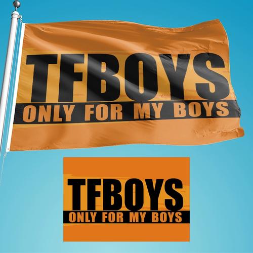 tfboys十周年应援大旗定制王源王俊凯易烊千玺王一博旗帜tnt时代