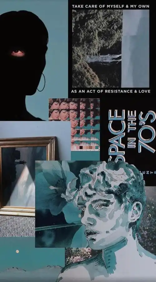 壁纸丨很有格调的ins复古拼接壁纸