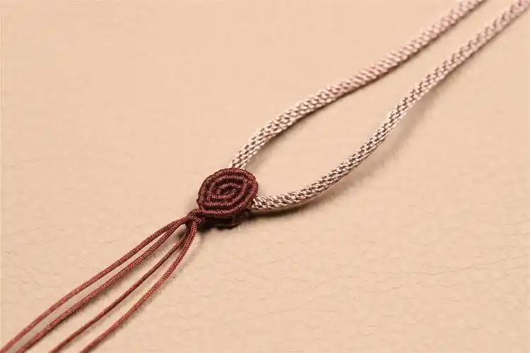 绳子手工编织吊坠挂绳项链复古凤头檀香配珠绳