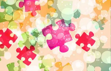 拼图形状背景图片