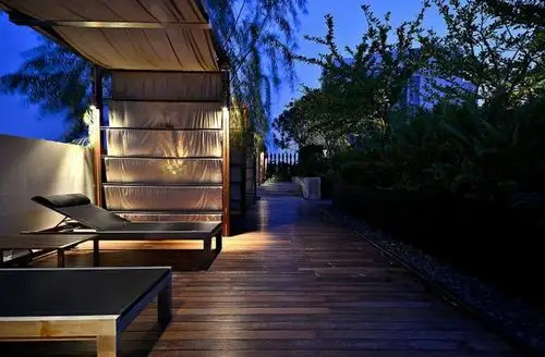 屋顶花园构架休息区_景观建筑_小区景观_景观设计_图  _图加加