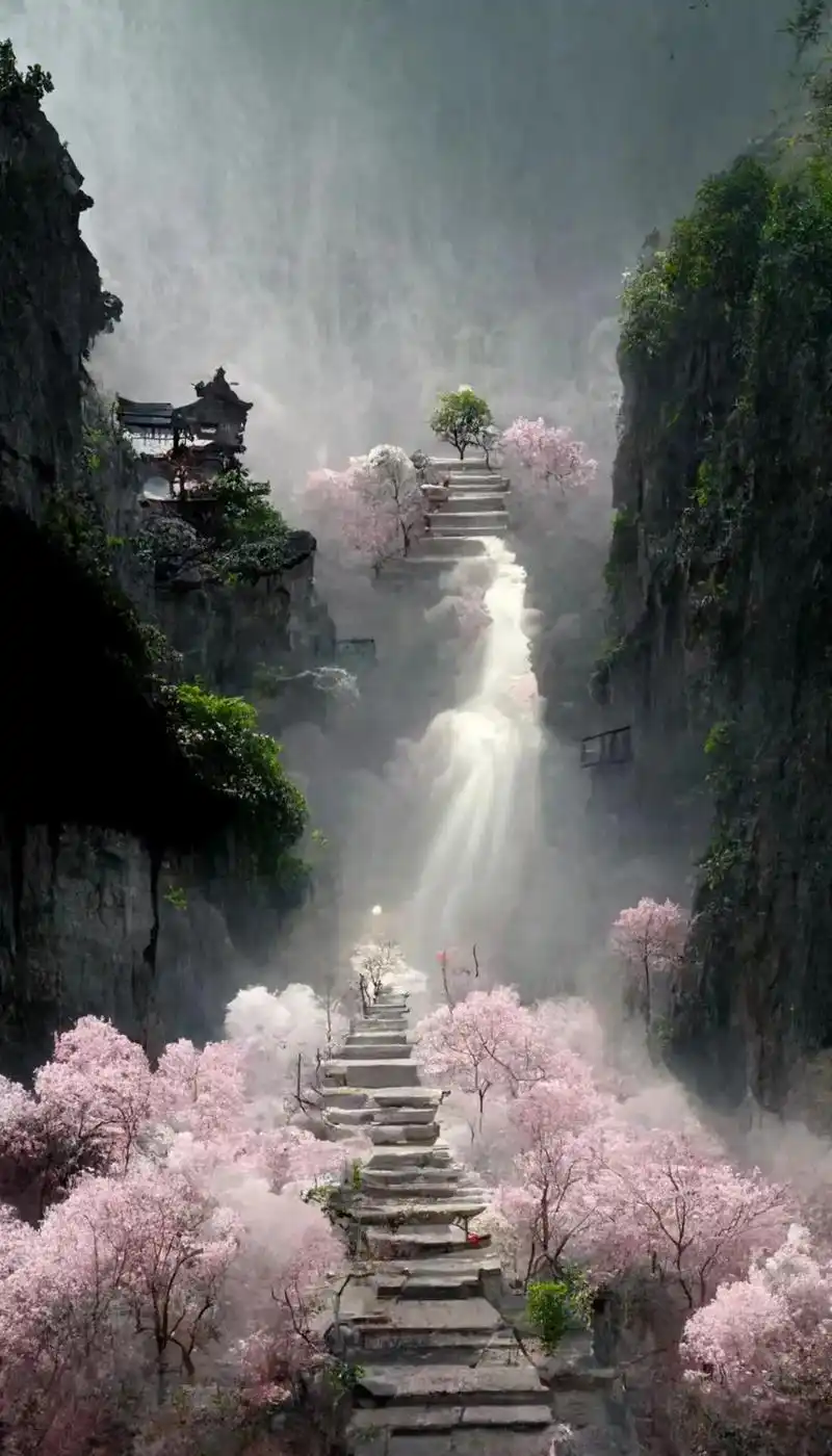 手机壁纸 #ai绘画 #潮图壁纸 #唯美意境 #治愈系风景 - 抖音