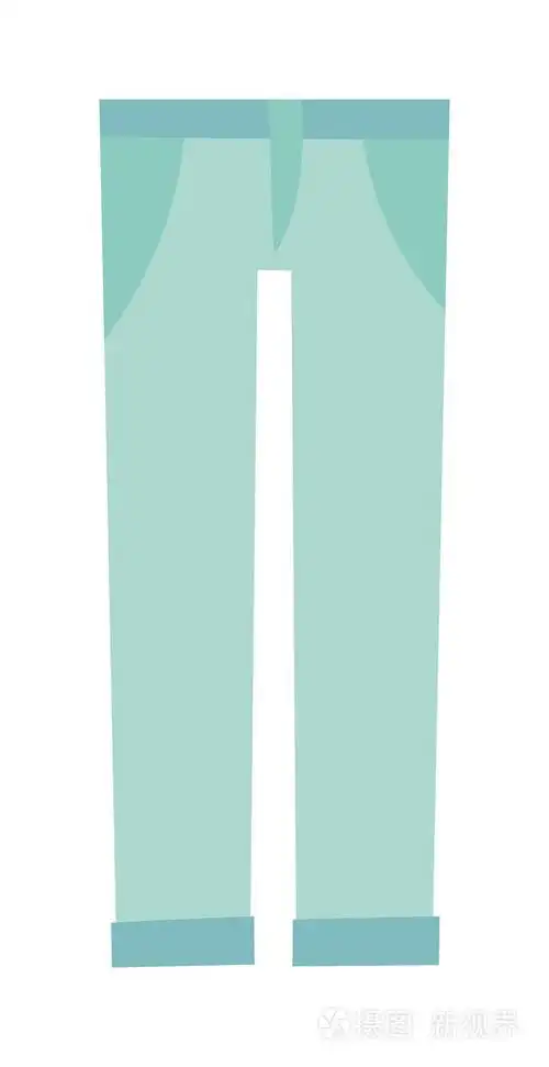 卡通牛仔裤裤子矢量