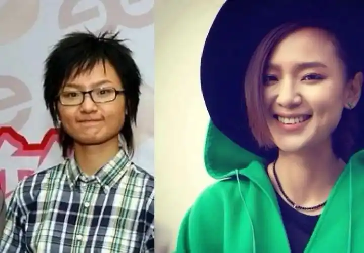 再看侧颜"对比杀"~周笔畅神奇的面部轮廓变化,推测做了颧骨内推和下颌