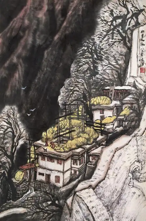 【怒波·鱼】:王文芳山水作品欣赏