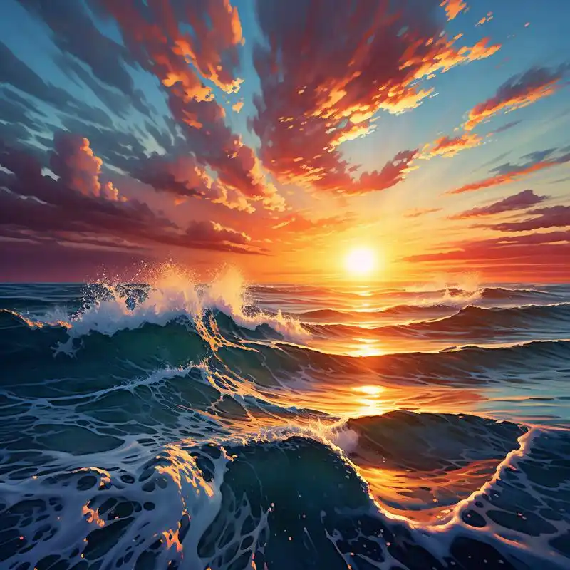 太阳大海日出93|吉祥头像来啦