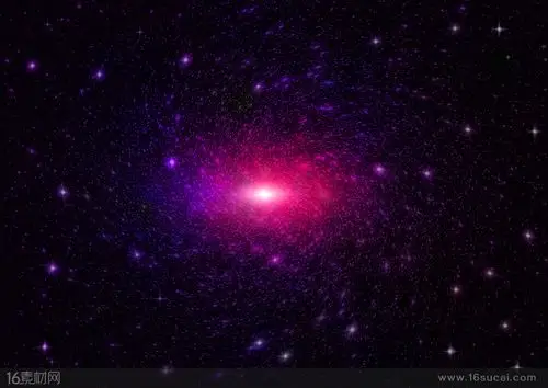 魅惑紫色螺旋形星空背景高清图片