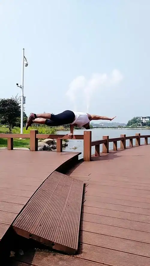 健身宁教练传递健身正能量#单手撑整个身体