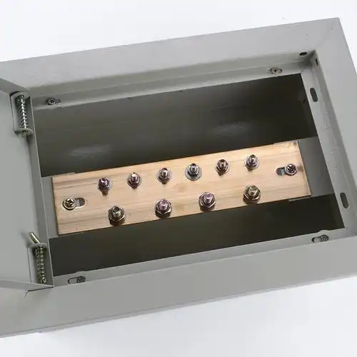 等电位联结端子箱340*240*120 铁排 接地盒