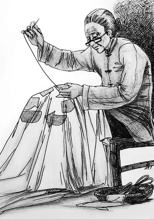 打了补丁的保暖裤