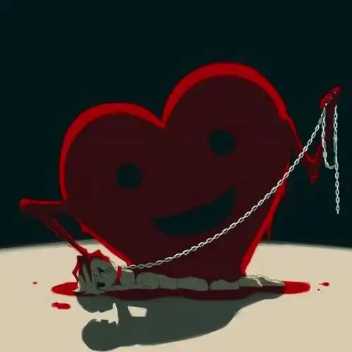 第二张内涵头像图片寓意:两个人在一起,停止伤害自己没有意义,因为我