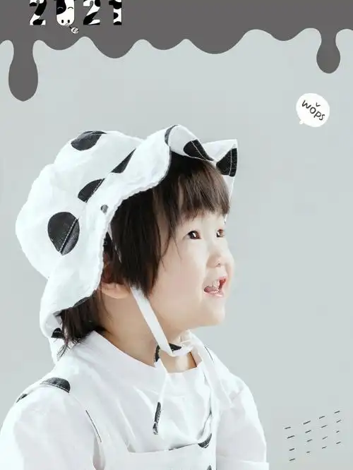 儿童摄影奶牛出镜一岁半宝贝