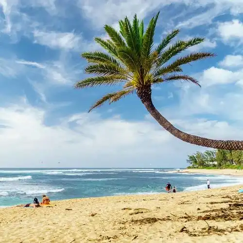 夏威夷风光…"日落冲浪海滩" (2)