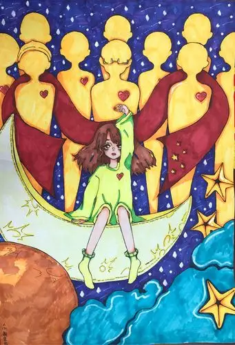 天儒中学"颂孝廉"优秀书画作品展 写美篇三等奖 (二)绘画作品 一等奖