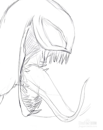 毒液怎么画简单又帅气