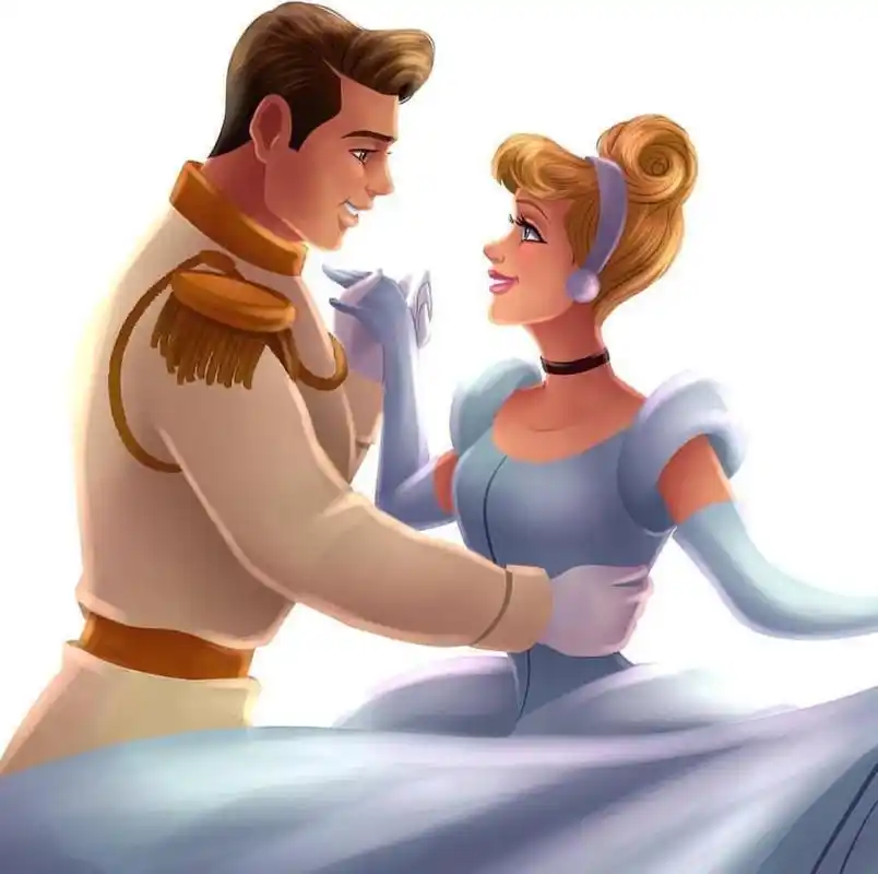 迪士尼公主与王子的甜蜜对视,哪位王子颜值第一?众人选野兽王子