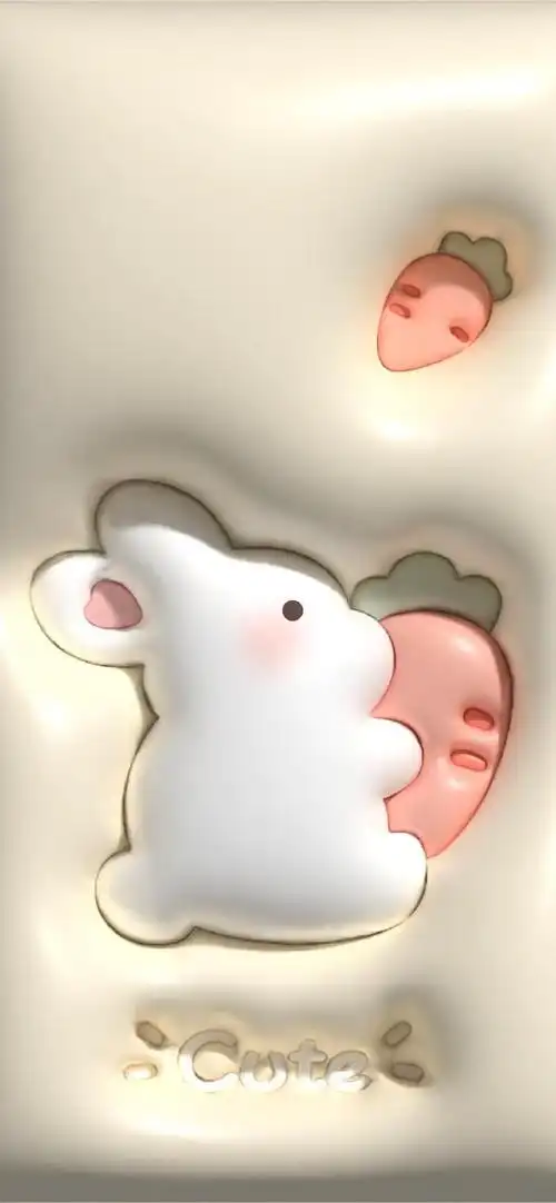 这期的兔子壁纸,像棉花糖一样,甜甜软软_网易订阅