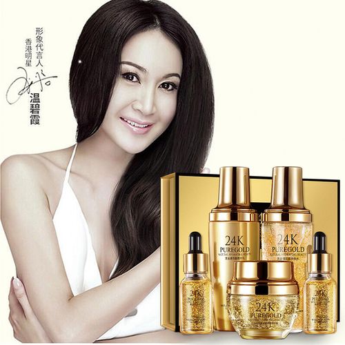 温碧霞代言黄金24k套盒化妆品