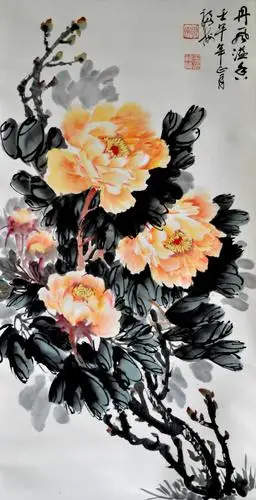 著名牡丹画家王福海先生书画赏析(一)