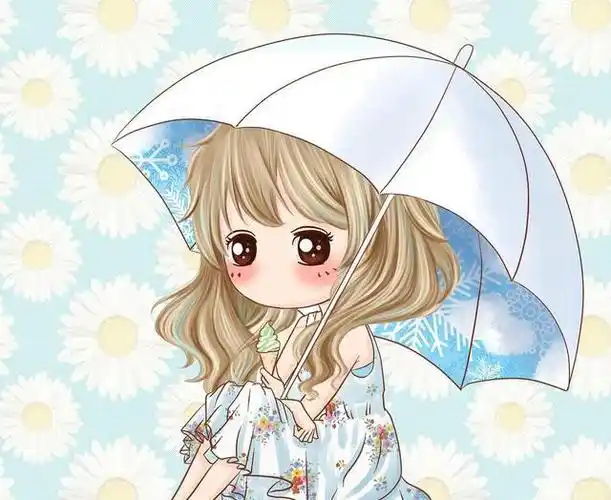 绝对卡哇伊的可爱q版女生头像图片 也可以当壁纸的哦