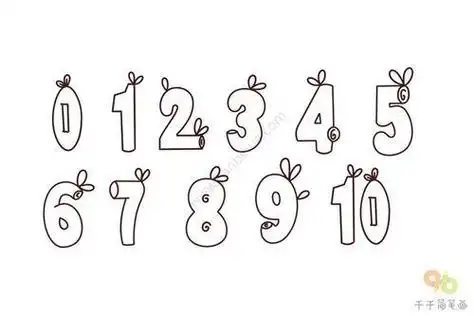 简笔画教程儿童简笔画教程用数字1到10画出可爱的动物超萌数字简笔画