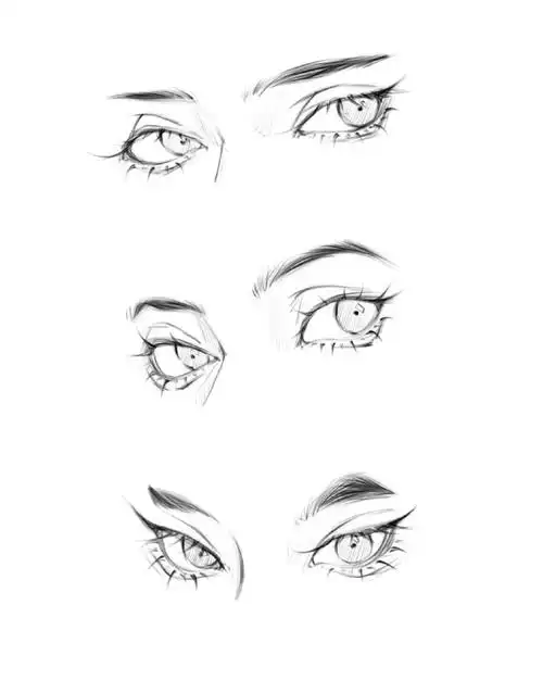 给大家分享一期不同角度的眼睛绘画98#二次元新鲜事##私密教学漫画