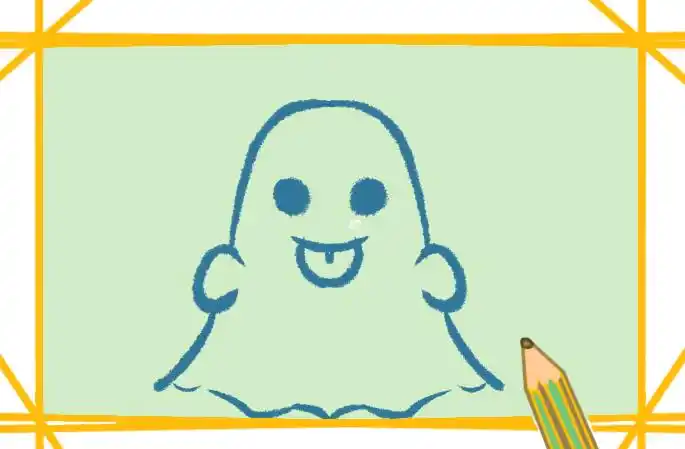 鬼魂简笔画q版的图片原创教程