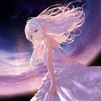 冰冷玫紫色系二次元女生头像_微信头像图片大全