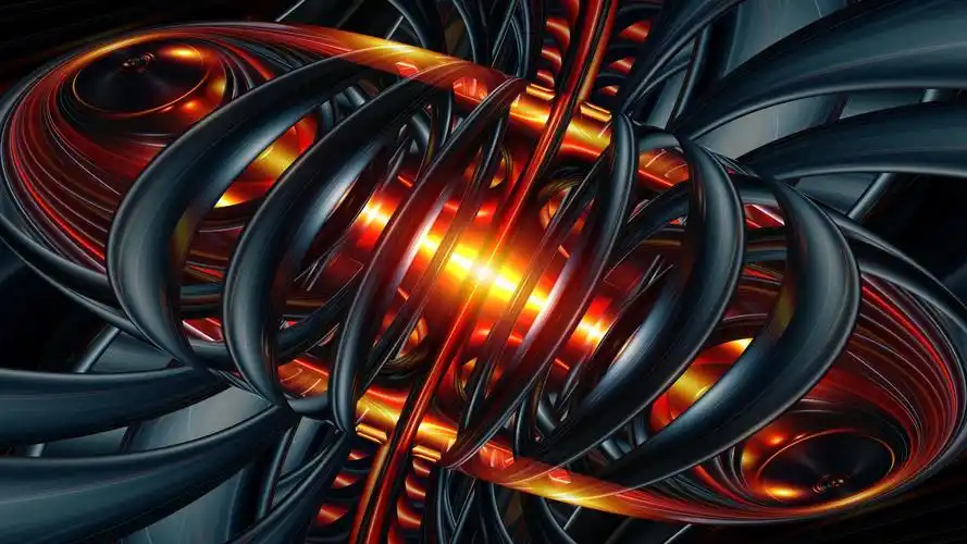 download 1920x1080 fractal, glow, tangled, lines, 3d wallpaper